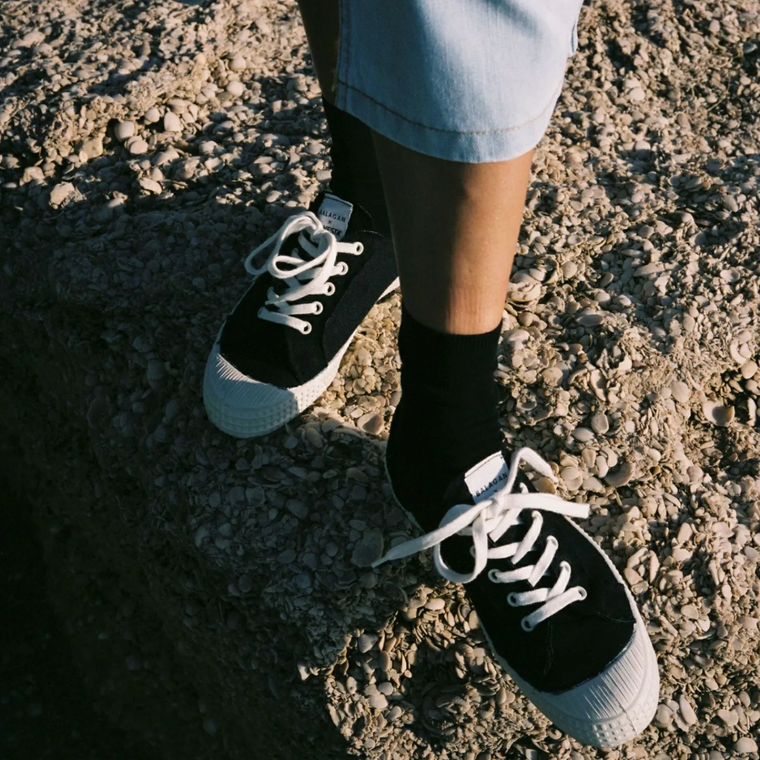 Balagan Novesta Star Master Sneakersy Damskie Vegan, Czarne Na Bialym